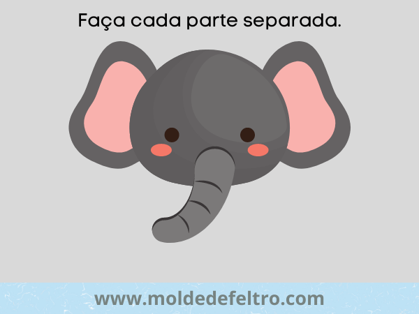 Molde Elefante - Veja como fazer