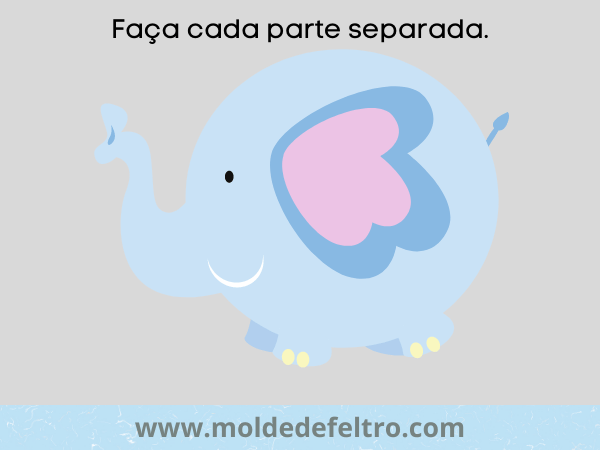 Molde Elefante - Veja como fazer