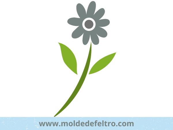 molde de flor para feltro