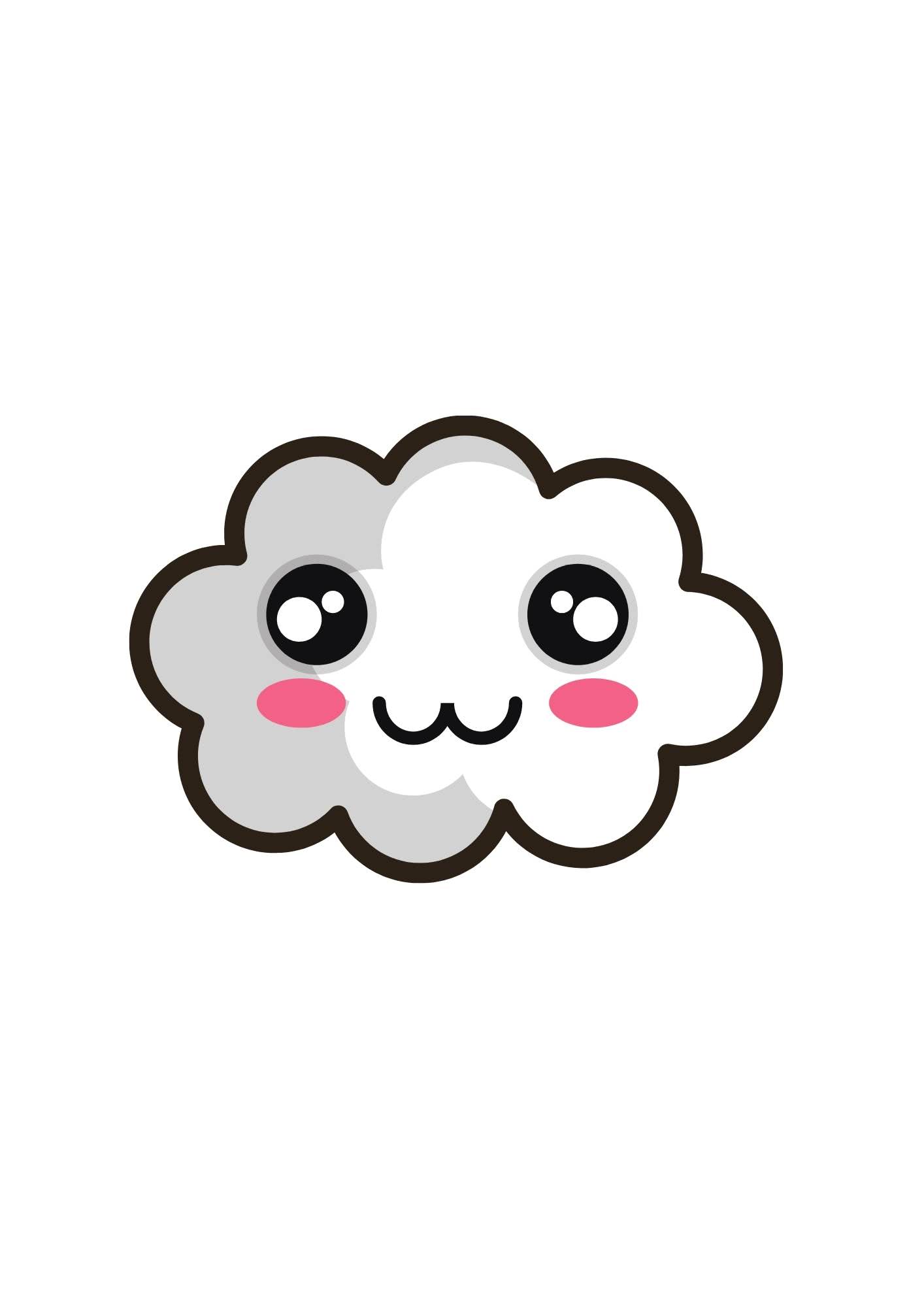 Molde de nuvens com carinha - 10 ideias para você!