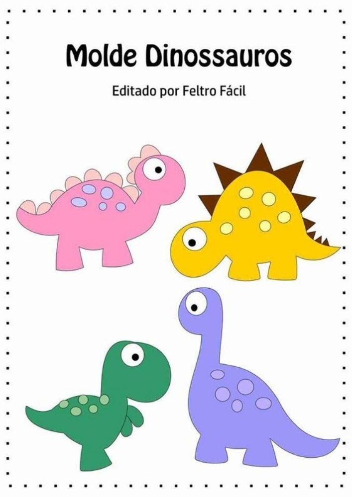 Molde de dinossauro desenho removível diy, crianças, para meninos