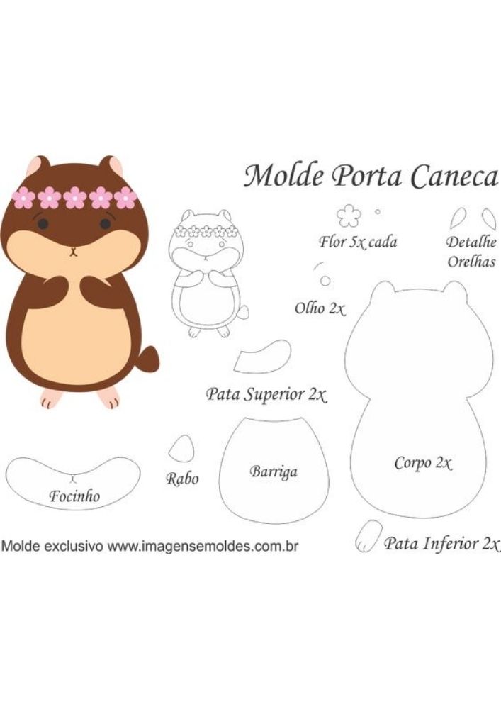 Moldes em pdf para imprimir