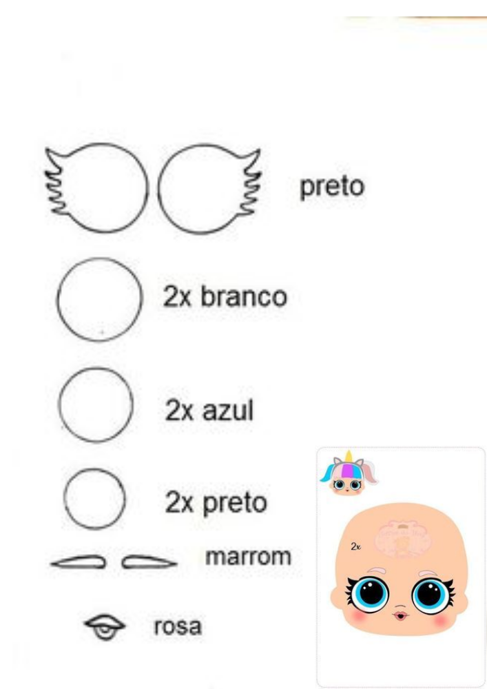 olhos para feltro para imprimir