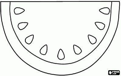 molde de melancia para imprimir