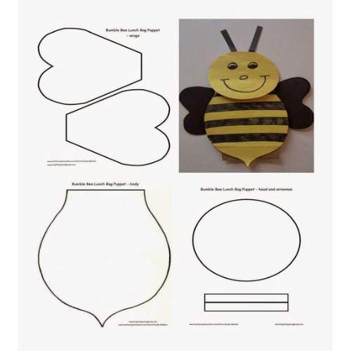 moldes de abelhas para imprimir