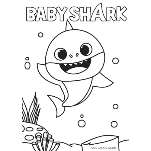 baby shark para imprimir